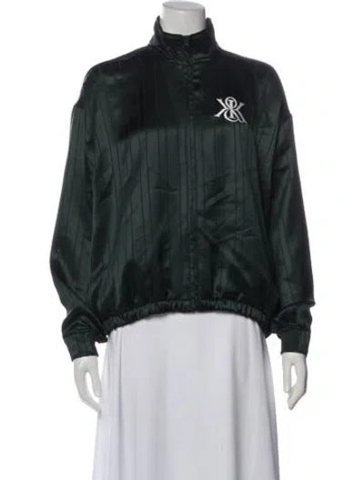 Pre-owned Kith Bomber Jacket In Green