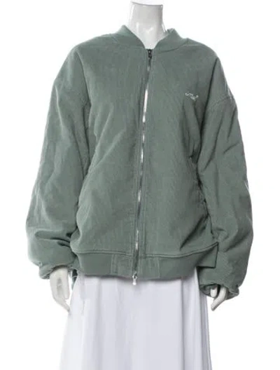 Pre-owned Kith Bomber Jacket In Green