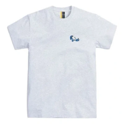 Kith Botanical Floral Tee 'light Heather Grey' In White