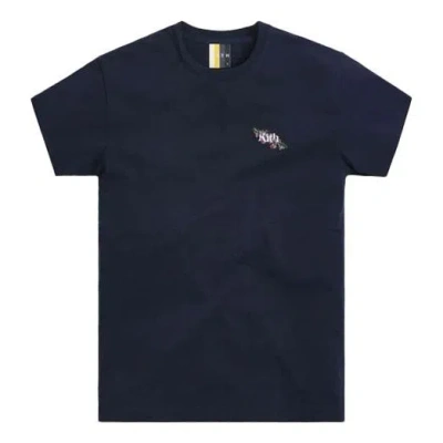Kith Botanical Floral Tee 'nocturnal' In Blue