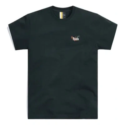 Kith Botanical Floral Tee 'stadium' In Black