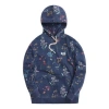 Kith Botanical Floral Williams Iii Hoodie 'nocturnal' In Blue