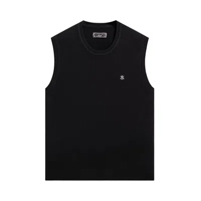 Pre-owned Kith Boucle Heath Crewneck Sweater Vest 'black' | Men's Size S