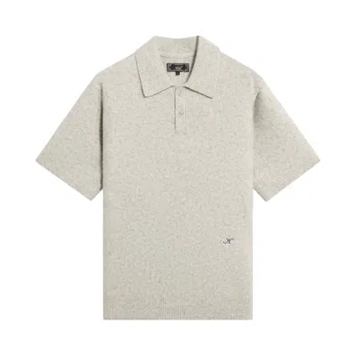 Pre-owned Kith Boucle Tobey Polo 'light Heather Grey' | Men's Size S