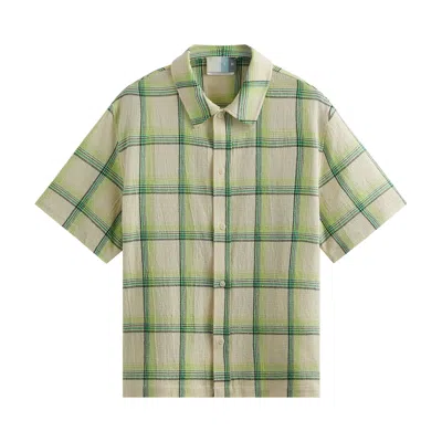 Pre-owned Kith Boxy Collared Overshirt 'apex' In Multi-color