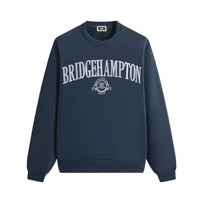 Pre-owned Kith Bridgehampton Nelson Crewneck 'nocturnal' | Blue | Men's Size Xl