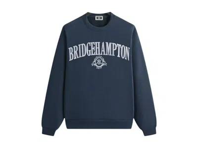 Pre-owned Kith Bridgehampton Nelson Crewneck Sweatshirt In Nocturnal In Black