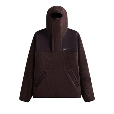 Pre-owned Kith Brockwell Sherpa Hoodie 'kindling' | Brown | Men's Size Xxl