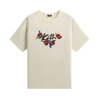Pre-owned Kith Brush Vintage Boxy Alex Tee 'silk' | Cream | Men's Size M In White