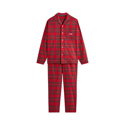 Pre-owned Kith Brushed Plaid Pajama Set 'present' | Red | Men's Size Xl