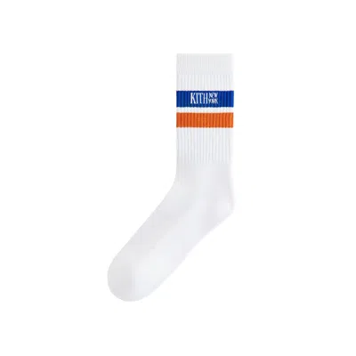 Pre-owned Kith Calf Stripe Socks 'white' | Men's Size Onesize