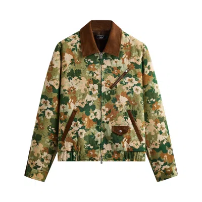Pre-owned Kith Camo Floral Tapestry Cassius Jacket 'sage' | Green | Men's Size M