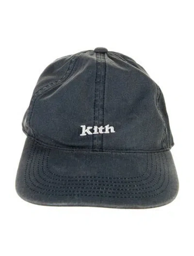 Pre-owned Kith Canvas Baseball Hat In Blue