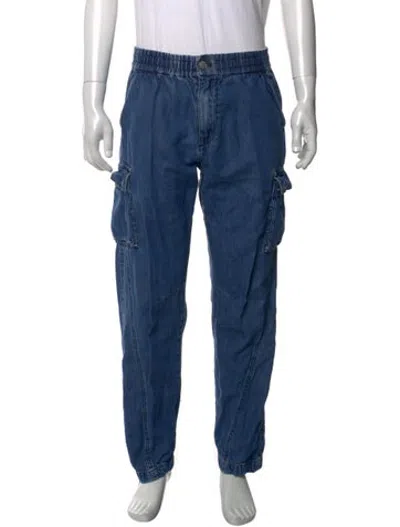Pre-owned Kith Cargo Pants In Blue