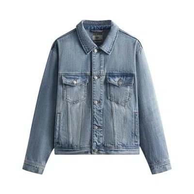 Pre-owned Kith Centre Denim Jacket 'light Indigo' | Blue | Men's Size S