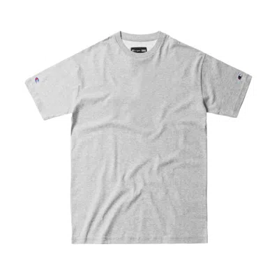 Pre-owned Kith Champion C Patch Tee Shirt In Heather Grey