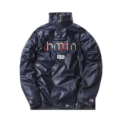 Pre-owned Kith Champion Quarter-zip 'navy' | Blue | Men's Size S