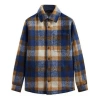 Kith Checked Shirt Jacket In Blue