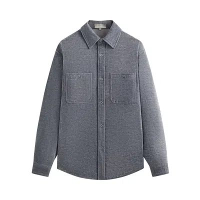 Pre-owned Kith Chenille Apollo Shirt 'kindred' | Grey | Men's Size S In Gray