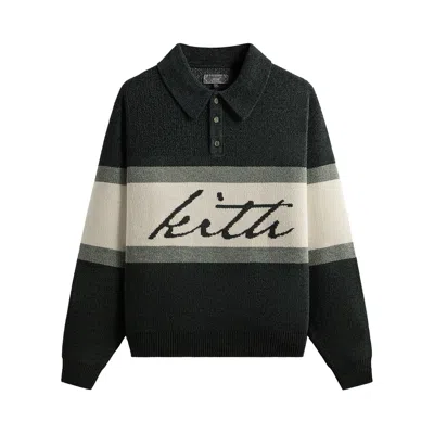 Pre-owned Kith Chenille Harmon Rugby Polo 'tote' | Green | Men's Size Xl