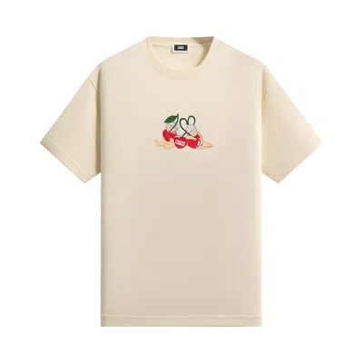 Pre-owned Kith Cherry Bunch Tee 'sandrift' | Cream | Men's Size Xl In White