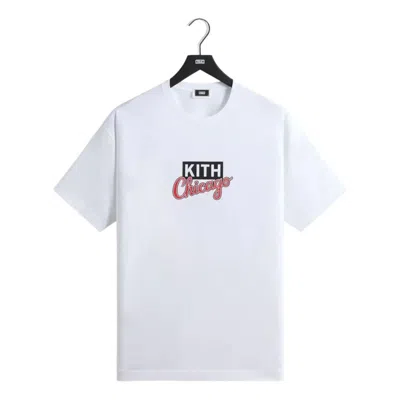 Kith Chicago Classic Logo T-shirt 'white'