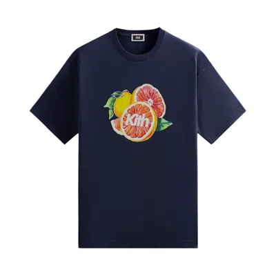 Pre-owned Kith Citrus Tee 'nocturnal' | Blue | Men's Size Xs