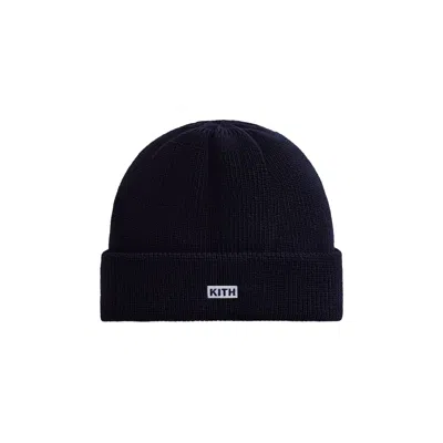 Pre-owned Kith Classic Beanie 'extent' | Blue | Men's Size Onesize