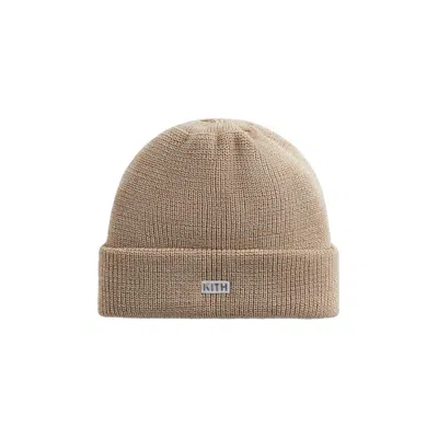 Pre-owned Kith Classic Beanie 'heather Oatmeal' | Cream | Men's Size Onesize
