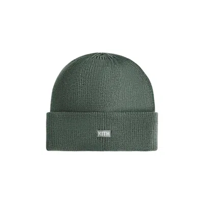 Pre-owned Kith Classic Beanie 'laurel' | Green | Kid's Size Onesize