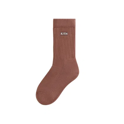 Pre-owned Kith Classic Crew Socks 'rogue' | Red | Kid's Size L/xl