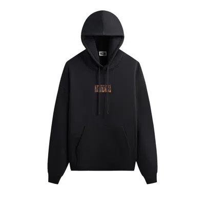 Pre-owned Kith Classic Logo Leopard Applique Nelson Hoodie 'black' | Men's Size Xl