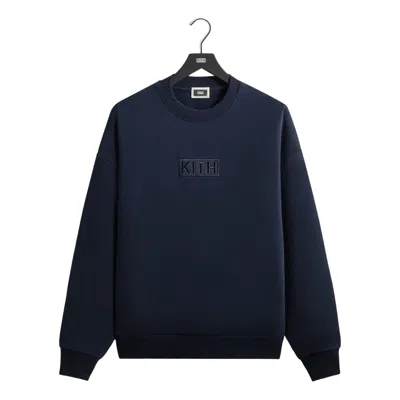 Kith Classic Logo Nelson Crewneck 'nocturnal' In Black