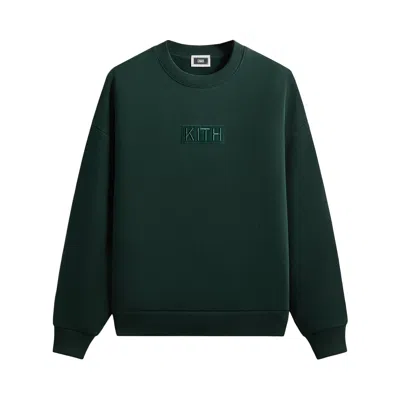 Pre-owned Kith Classic Logo Nelson Crewneck 'stadium' | Green | Men's Size Xl