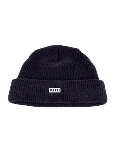 Pre-owned Kith Classic Rib Beanie In Blue