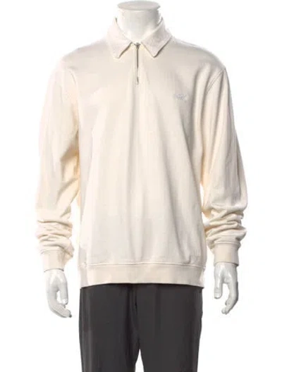 Pre-owned Kith Collar Long Sleeve Polo Sweater In Neutral