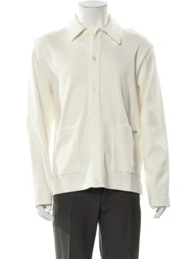 Pre-owned Kith Collar Long Sleeve Sweatshirt W/ Tags In Neutral