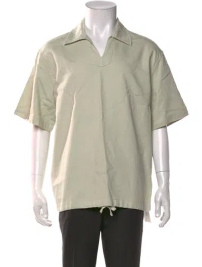 Pre-owned Kith Collar Short Sleeve Polo Shirt In Neutrals