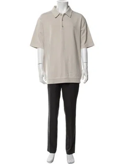 Pre-owned Kith Collar Short Sleeve Polo Shirt In Neutrals