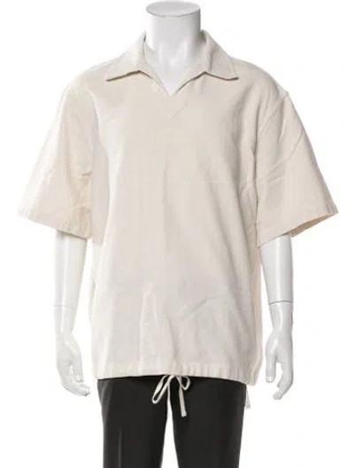Pre-owned Kith Collar Short Sleeve Polo Shirt In Neutrals