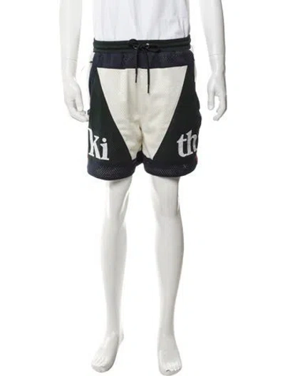 Pre-owned Kith Colorblock Pattern Athletic Shorts In Neutrals