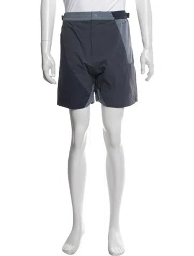 Pre-owned Kith Colorblock Pattern Athletic Shorts W/ Tags In Blue