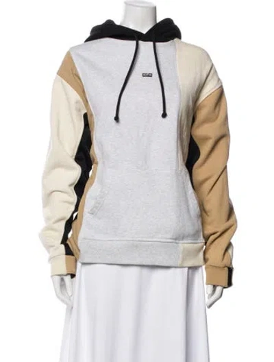 Pre-owned Kith Colorblock Pattern Bomber Jacket In Neutral