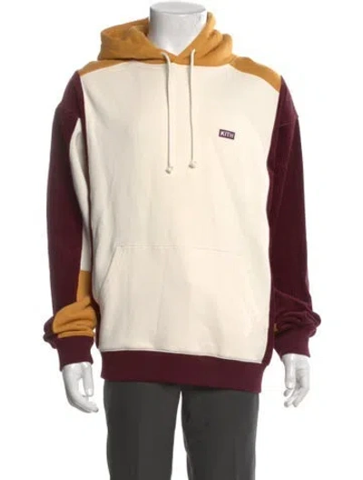 Pre-owned Kith Colorblock Pattern Crew Neck Hoodie W/ Tags