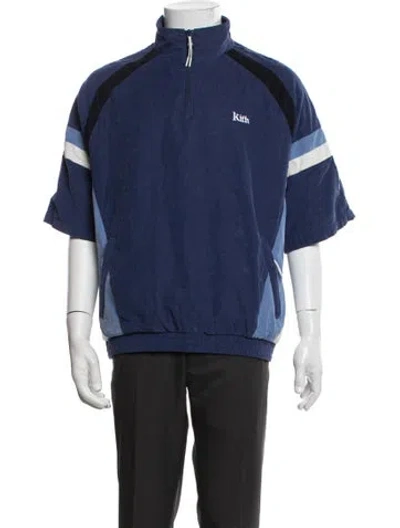 Pre-owned Kith Colorblock Pattern Jacket In Blue