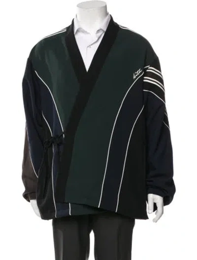 Pre-owned Kith Colorblock Pattern Jacket In Green