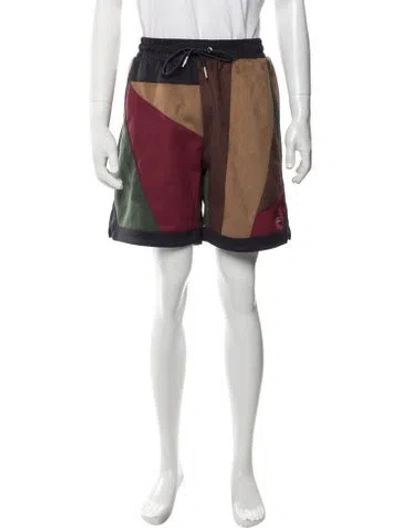 Pre-owned Kith Colorblock Pattern Jogger Shorts W/ Tags In Neutrals
