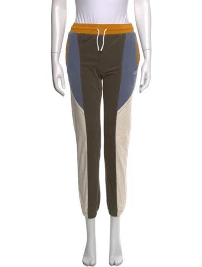 Pre-owned Kith Colorblock Pattern Straight Leg Pants In Multicolor