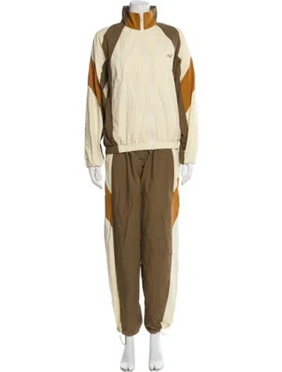Pre-owned Kith Colorblock Pattern Tracksuit In Neutral