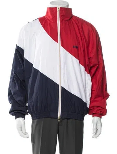 Pre-owned Kith Colorblock Pattern Windbreaker In Multi